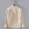 Spring Autumn New Arrival Men Shirt Daily Casual Pure Cotton Long Sleeve Shirts Korean Pocket Sttiching Shirt Youth Popular Tops 3XL