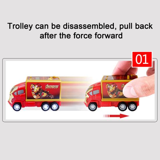 Kids Projection Toy Random 6 Patterns Pull-back Function Detachable Cartoon Creative Entertainment ABS Iron Man Projection Watch Child Toy