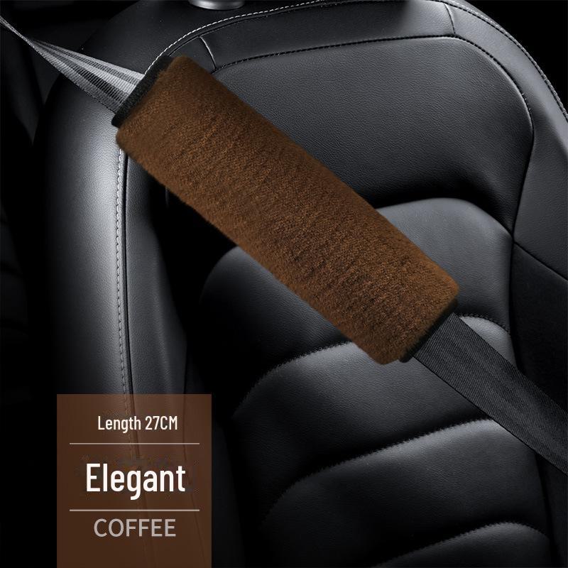 Oddychający pokrowiec na pas bezpieczeństwa do samochodów osobowych i ciężarowych: Ochraniacz na ramię z pluszu, 27x50 CM, zapobiegający usztywnieniu i zużyciu, ciepły i wygodny.