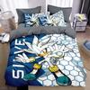 Cartoon Kids Sonics Duvet Cover Cool Anime Bedding Set Comforter Cover With Pillowcase Queen King Bedroom Children Teens