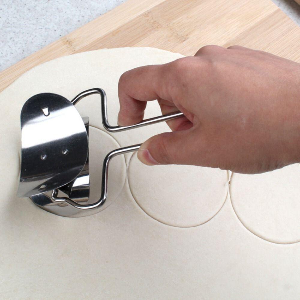Stainless Steel Stainless Steel Dough Press Practical Dough Cutter Dough Circle Roller Home