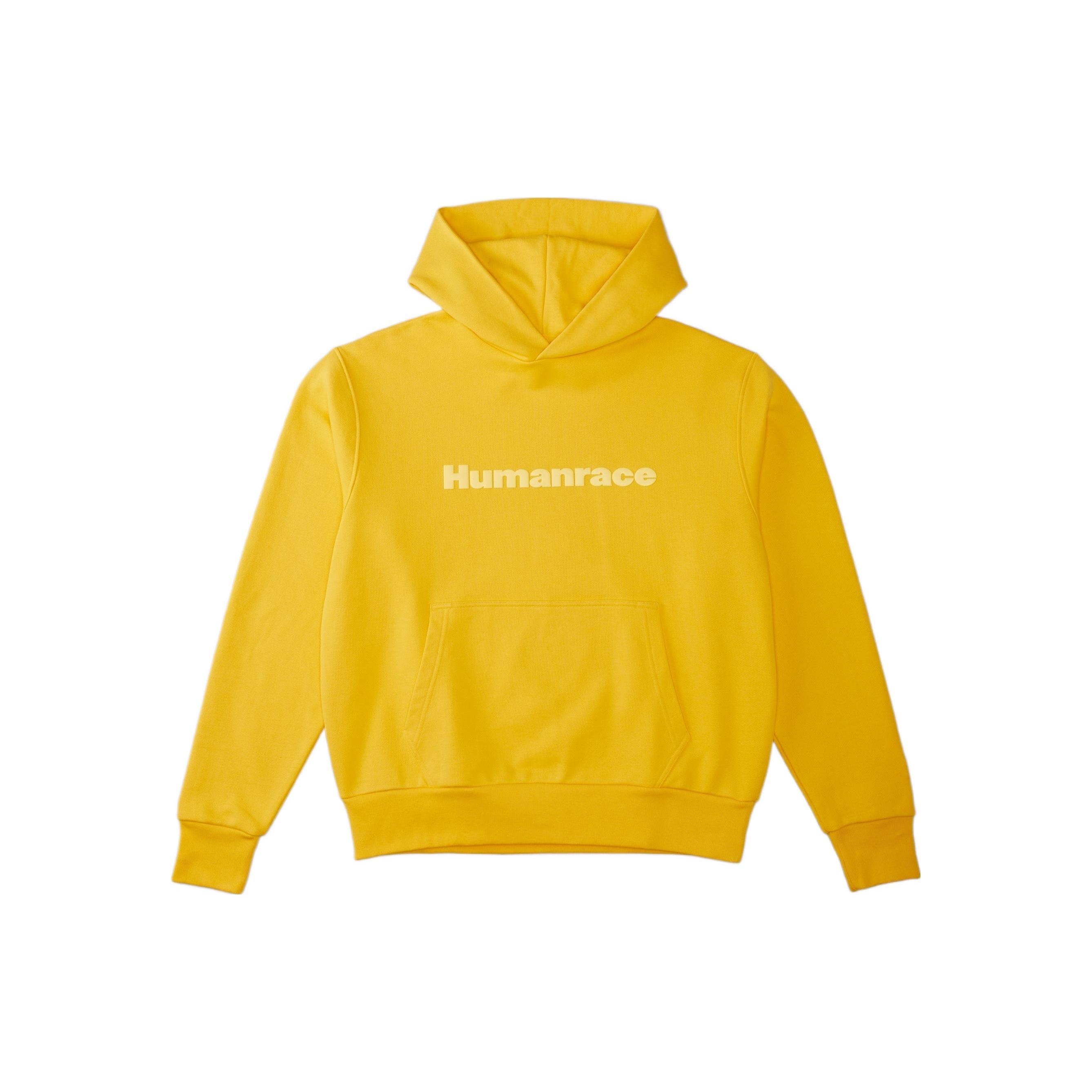 adidas x Pharrell Humanrace Logo Hoodie Yellow Men s HG1817 S