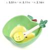 Ceramic Creative Fruit Shape  Bowl Cartoon Vegetable Tableware  Cute Bowl Serving Bowl Strawberry  with Spoon Japanese