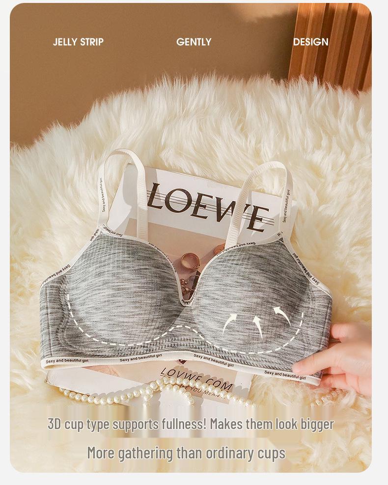 

Бесшовный бюстгальтер пуш-ап для женщин: Толстый наполнитель, без косточек, боковая поддержка, против провисания для увеличения маленькой груди S-32/70AB