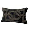 Deluxe Embroidery Black Chain Velvet Designer Pillow Cover Sofa Cushion Home Bed Decorative Case 45 x 45cm Sell by Piece