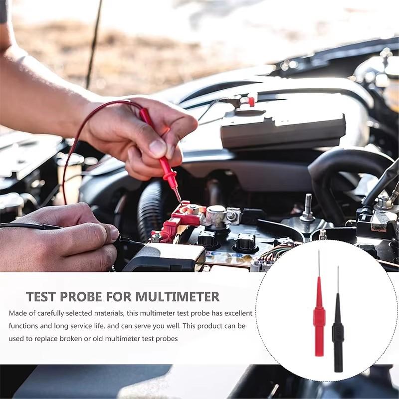 10Pcs Auto Test Probe Car Electrical Circuit Detection Diagnostic Tool Multimeter Test Leads Pin Flexible Test Probe Tips 0.7mm