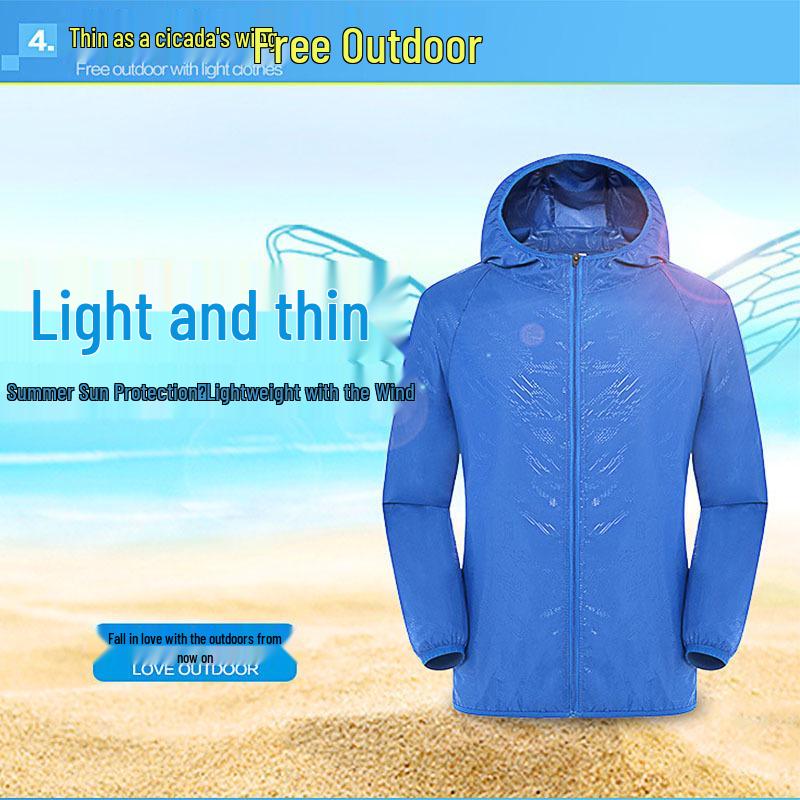 Unisex UV Protection Windbreaker - Customizable Logo