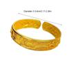 Opening Chinese Style Bangle Wide Wrist Jewelry Classical Golden Bracelets  Groom