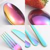 Stainless Steel Cutlery Set, Western-style Steak Knife, Fork, and Dessert Spoon Set (24-piece Set)