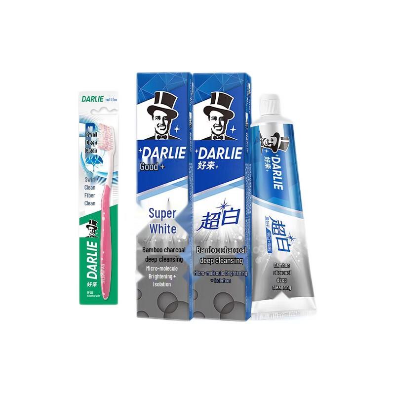 Darlie Charcoal Deep Clean Toothpaste & Slim Clean Toothbrush Set