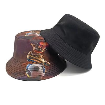 Spring and Summer Polyester Cartoon Print Bucket Hat Fisherman Hat Outdoor Travel Sun Cap for Men and Women 204