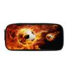 Formulation of World Cup football printed pencil bag with horizontal zipper and large-capacity stationery bag