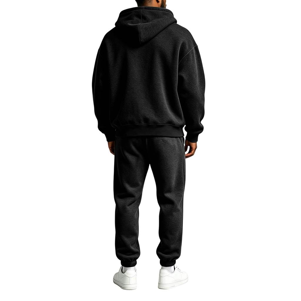 Men's Color Sweatshirt Track Suit Casual Athletic Set for Spring and Fall Outdoor Training