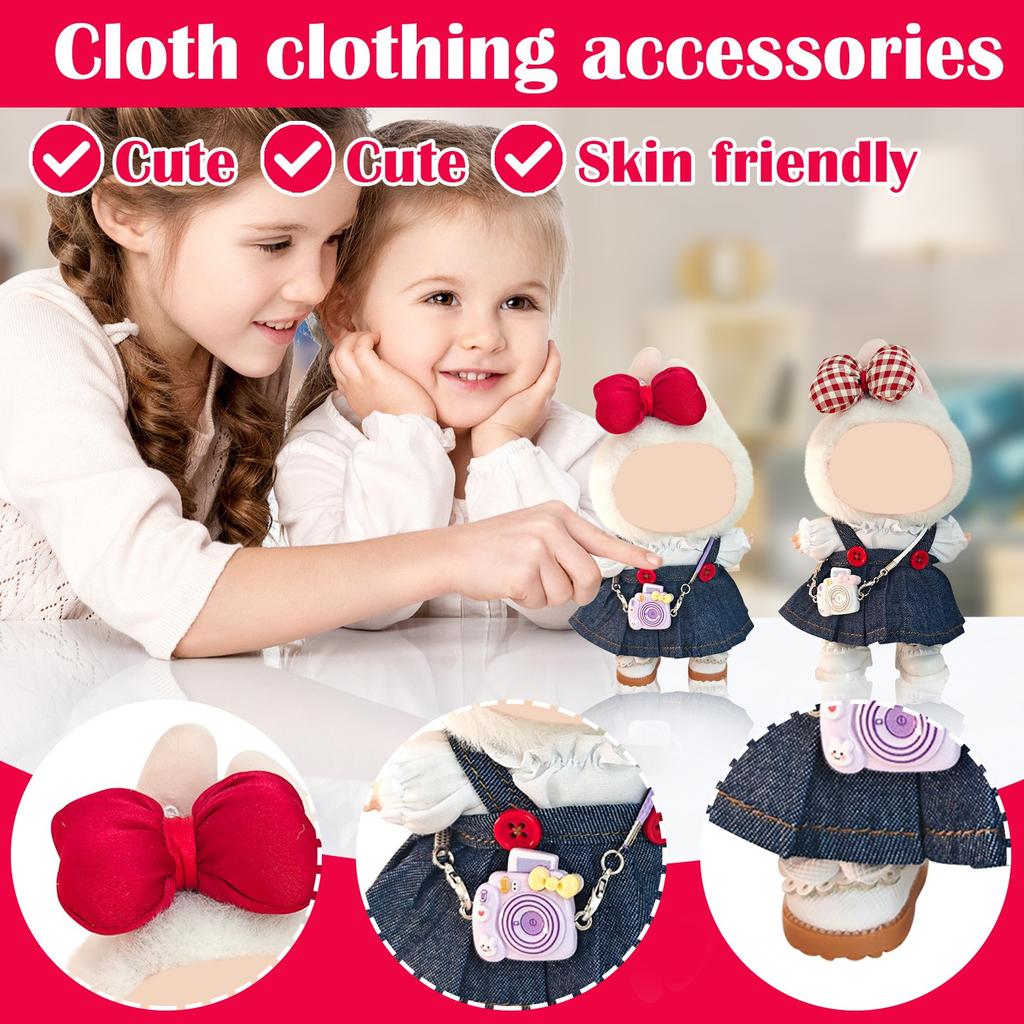Cute Plush Doll Clothing Accessories Plush Doll Matching Gifts Cartoon Children Doll Doll Clothing