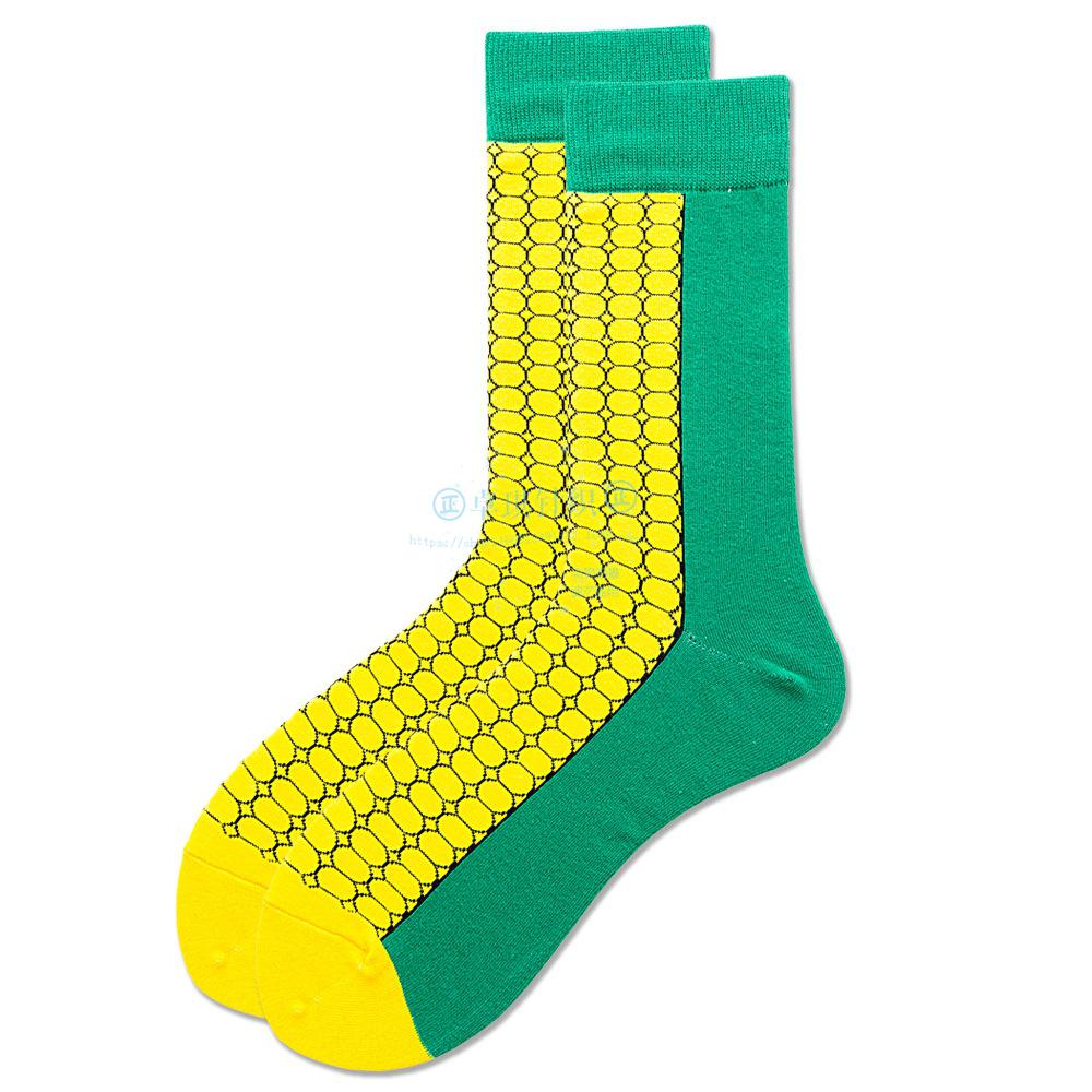 New INS beer corn men's and women's socks watermelon  dog sushi tide socks  dog socks comfortable breathable socks