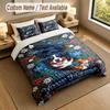 Dog Theme Personalized 3Pcs Bedding Set Custom Text & Name 1 Sheet 2 Pillowcases Household Bedding 1pc