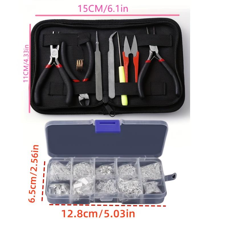 Jewelry Making Starter Kit Earrings Necklace Findings DIY Beads Plier Tools Set Jewelry Repair Tool Set Jewelry