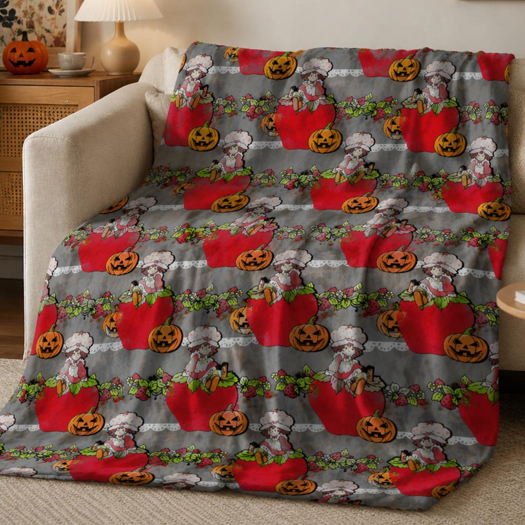 Halloween Pumpkin Blanket Cozy Throw for Couch Sofa Bed Indoors