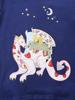 New Autumn Girls' Dinosaur Patch Sweatshirt - Cute European & American Style Pullover for Kids