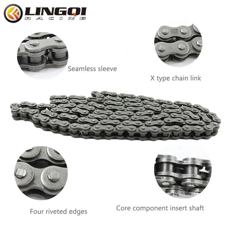 LINGQI 520 Chain 100 Link 110 120L Drive Chains With Links For ATV Quad MX Enduro Motocross Racing Universal Parts Off Road