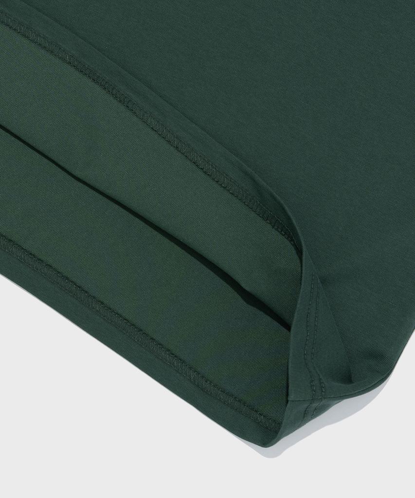 Wogseuaenko Small Mountain Logo Short Sleeve T-Shirt (Green)
