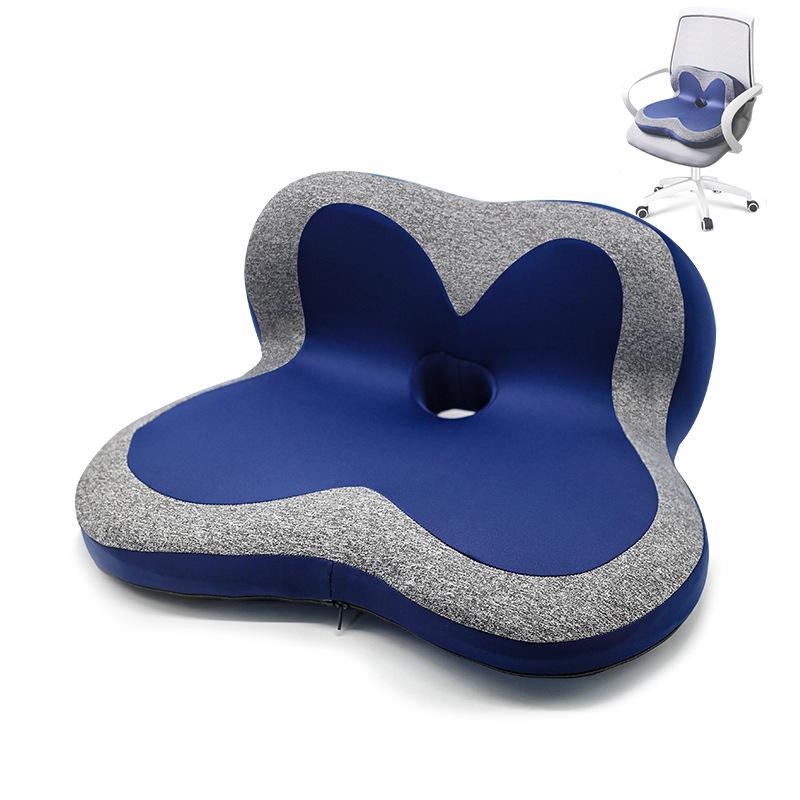 U-Shaped Memory Foam Neck Pillow with Cooling Gel, Perfect for Office, Travel, and Neck Support.