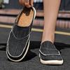 Fashion Summer Men Slippers Classic Outdoor Slip-on Canvas Shoes Men Light Breathable Flat Loafers Soft Indoor Home Casual Slippers 47