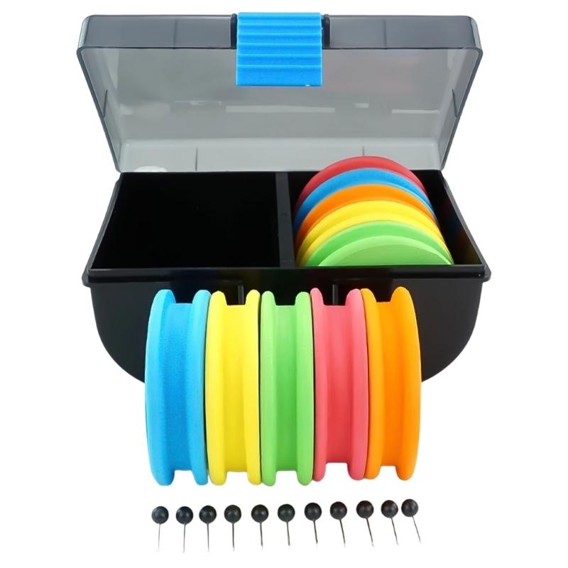 10pcs Foam Spools Line Leader Wire Board Winding Line Board Fishing Rigs Winders Hook Rigs Holder Fishing Line Holder 1