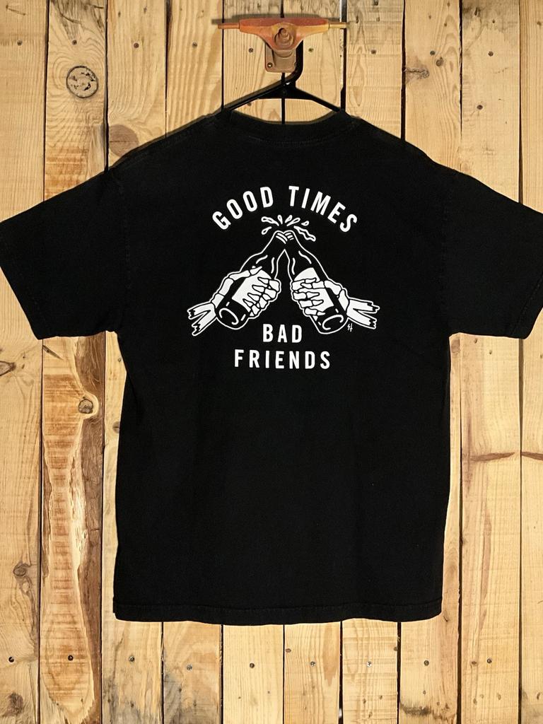 Lurking Class Sketchy Tank Good Times Bad Friends Black Shirt Men’s Large Unisex T-Shirt