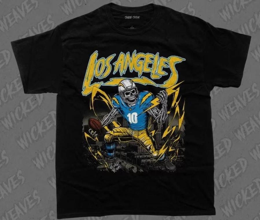 LOS ANGELES Football Shirt, Unisex T-Shirt, Skeleton Tee 2XL
