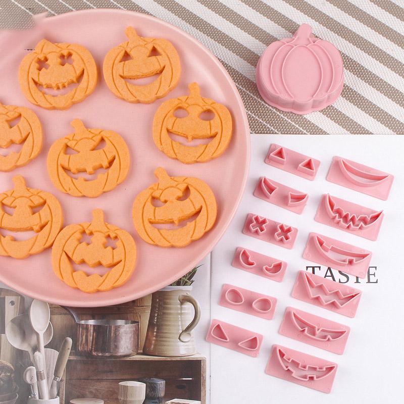 Cookies Candy DIY Baking Chocolate Cake Mold Halloween Silicone Molds Pumpkin Skull Halloween Themed Cake Decorating Tools