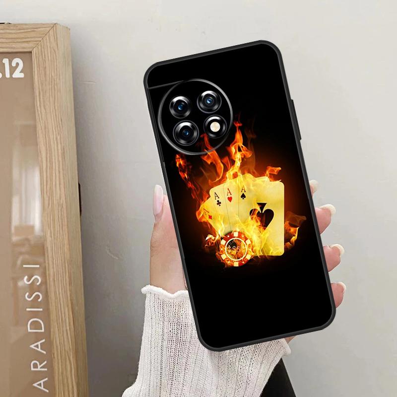 Poker Playing Card Case For OnePlus Nord 5 CE 4 3 2 Lite N20 N30 OnePlus 15 13 12 R 10T 13T 10R 8T 9 10 11 Cover