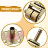4 Brass Piano Casters for Pianos, Metal Parts, Easy Assembly, Spare Part, Tuning Tool