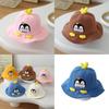 Penguin Embroidered Kid Fisherman Hat With Sun Protection For Toddlers