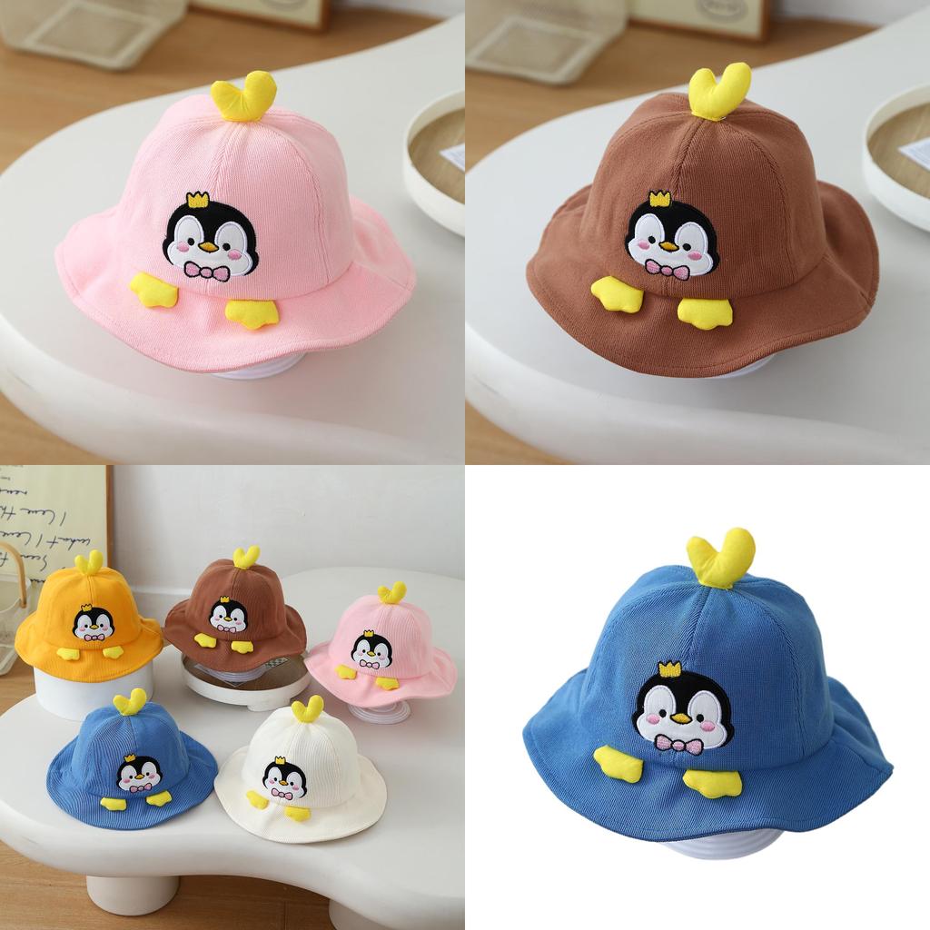 Bestickter Pinguin Kinder Fischerhut Mit Sonnenschutz Für Kleinkinder
