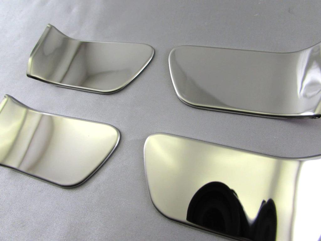 BRIGHTZ Finish Stainless Steel Inner Door Handle Set for Toyota Harrier Hybrid AVU65W AVU U65 Ultra-Mirror Covers, Plated, 4-Piece [INS-DHC-185]