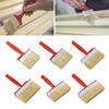 4 Pack Wall and Deck Stain Brushes with Ferrules Convenient Accessory for Solvent Base Paints Wood Finishes Use