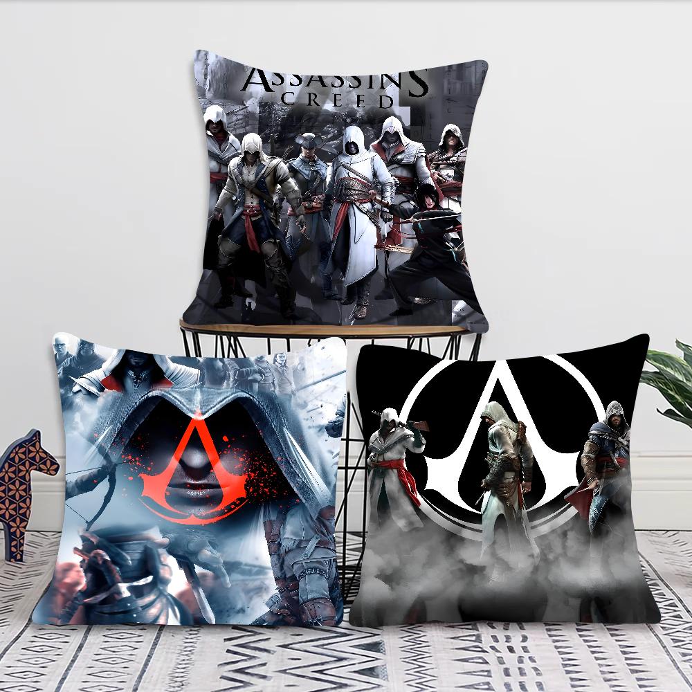 Game A-Assassins Creed Pillow Case Square Pillow Bedroom Sofa Leisure Comfort Cushion Car Living Room Home Decoration