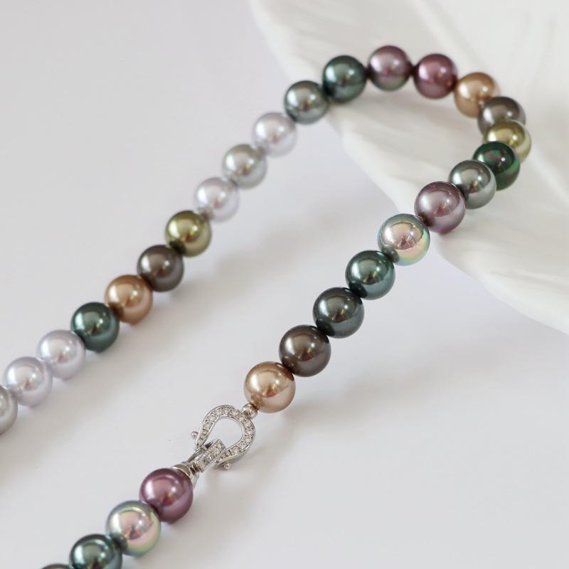 Tahiti Black Butterfly Queen Morandi Pearl Necklace Choker