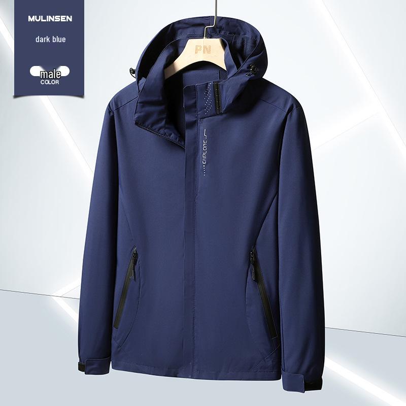 6266 Waterproof Hooded Windbreaker: Unisex Outdoor Thin Single-Layer Jacket for Mountaineering, Windproof and Three-Proof Design