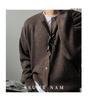 Men's High-End Woolen Cardigan - Round Neck, Autumn/Winter Casual Knitwear