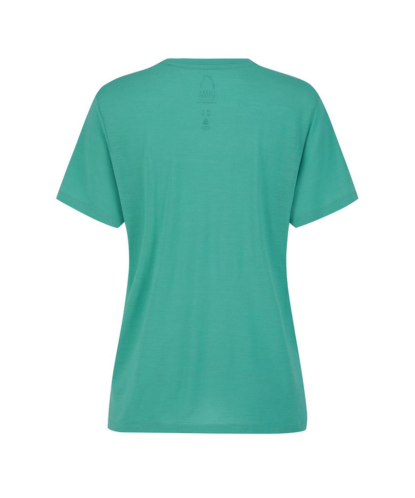 SIERRA DESIGNS W) Sierra Wool Short Sleeve Blue Green