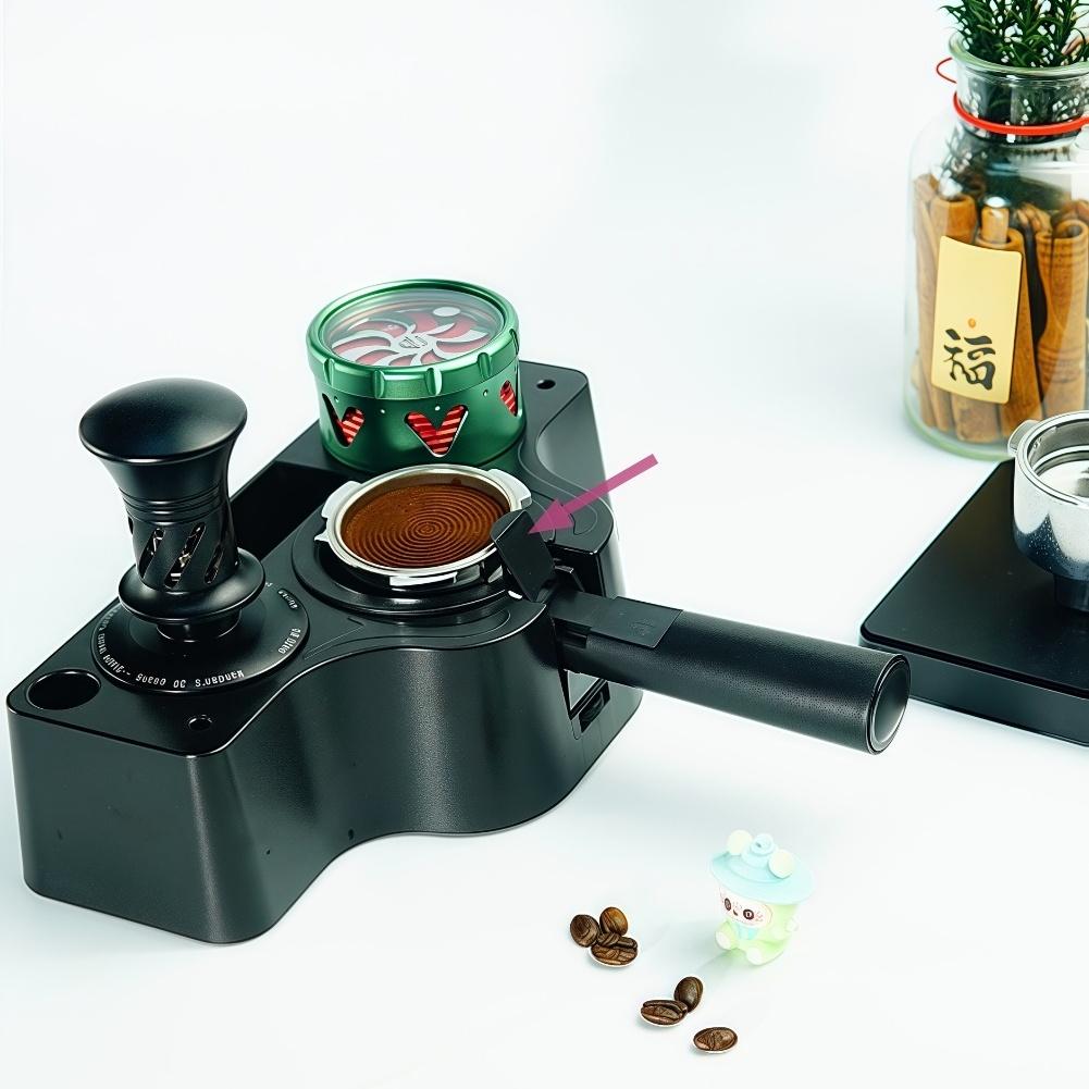 1set Coffee Machine Handle 20cm For Dongling 51mm Three Ear Aluminum Alloy Bottomless Coffee Machine Handle Replacement Parts