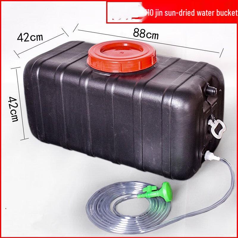 OEING Large Plastic Solar Water Storage Barrel for Bathing