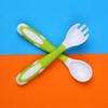 Baby Spoon and Fork Set Travel Case Bendable & Non-Slip Handle Baby Training Spoon with Storage Box Portable Baby Tableware for Babies Infants Toddler