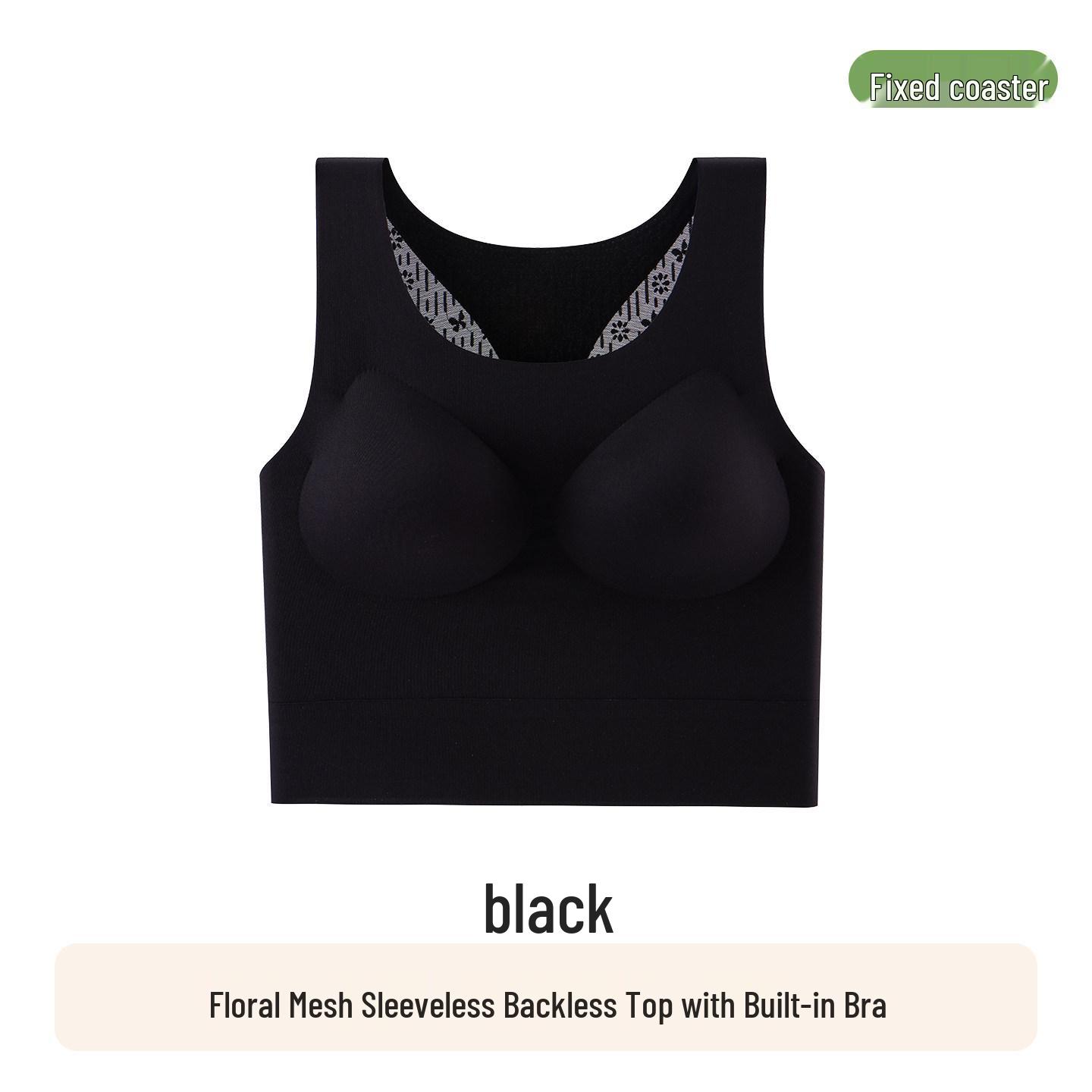 

Women s Strapless Camisole with Chest Pads: Soft, Seamless Inner or Outerwear, Beautiful Back, Sleeveless, Base Layer Top M (85-110 lbs)