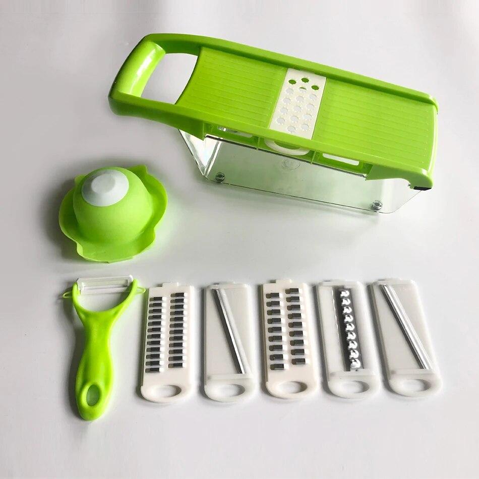 New Update Kitchen Grater Potato Chip Slicer Multifunctional Grater Vegetable Tools Shredded Potato Machine Cheese Grater