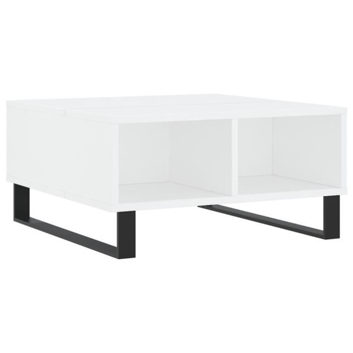 VidaXL Coffee Table White 60x60x30 Cm Engineered Wood 827044