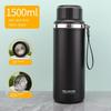Large-Capacity Thermos Cup 316 Stainless Steel Tea Cup Outdoor Portable Water Cup 1 Liter Travel Sports Water Bottle 1500