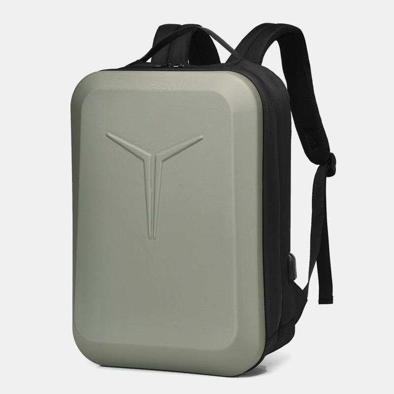High-End Waterproof Reflective Men's Backpack: Customizable Hard Shell for Business & School